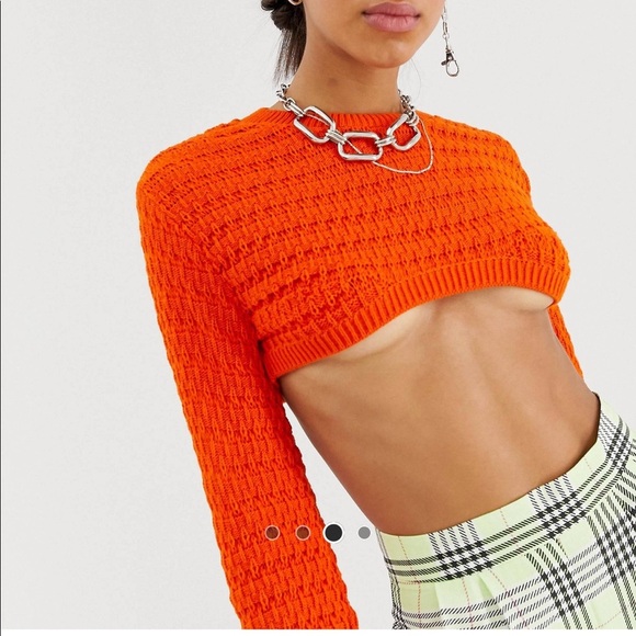 Reclaimed Vintage Tops - NWT reclaimed vintage super crop sweater L